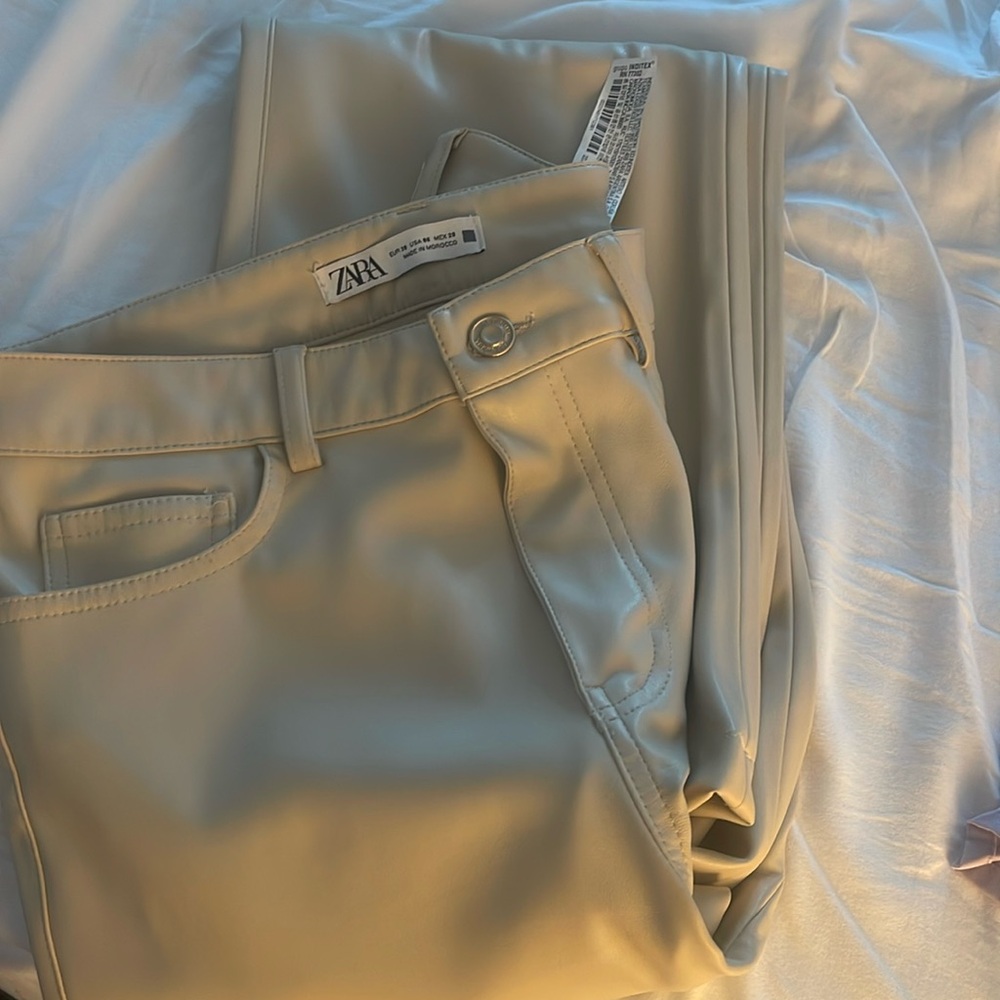 Zara leather pants